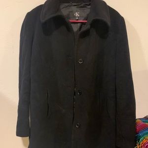 Calvin Klein button down peacoat